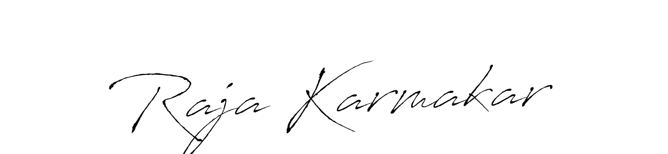 Also we have Raja Karmakar name is the best signature style. Create professional handwritten signature collection using Antro_Vectra autograph style. Raja Karmakar signature style 6 images and pictures png