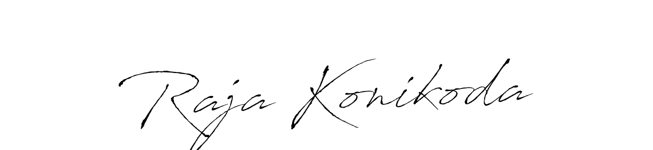 Also we have Raja Konikoda name is the best signature style. Create professional handwritten signature collection using Antro_Vectra autograph style. Raja Konikoda signature style 6 images and pictures png