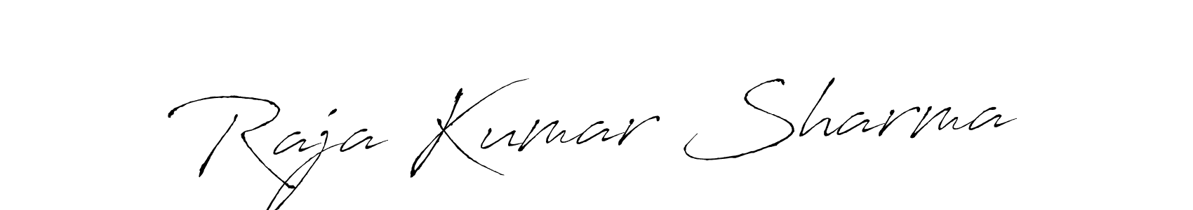 Design your own signature with our free online signature maker. With this signature software, you can create a handwritten (Antro_Vectra) signature for name Raja Kumar Sharma. Raja Kumar Sharma signature style 6 images and pictures png