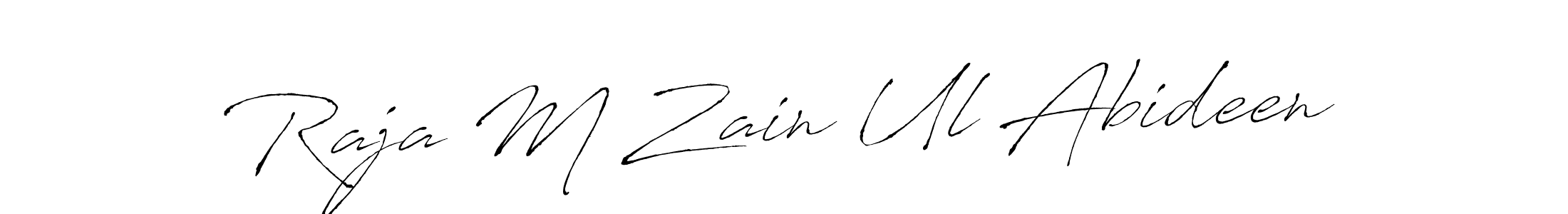 Similarly Antro_Vectra is the best handwritten signature design. Signature creator online .You can use it as an online autograph creator for name Raja M Zain Ul Abideen. Raja M Zain Ul Abideen signature style 6 images and pictures png