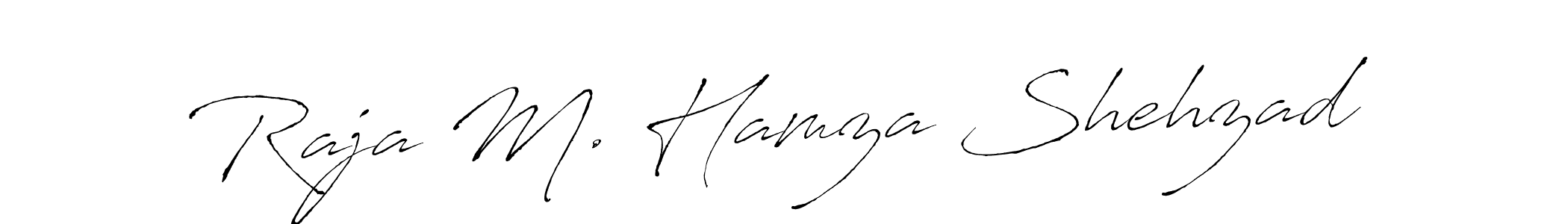 Also You can easily find your signature by using the search form. We will create Raja M. Hamza Shehzad name handwritten signature images for you free of cost using Antro_Vectra sign style. Raja M. Hamza Shehzad signature style 6 images and pictures png