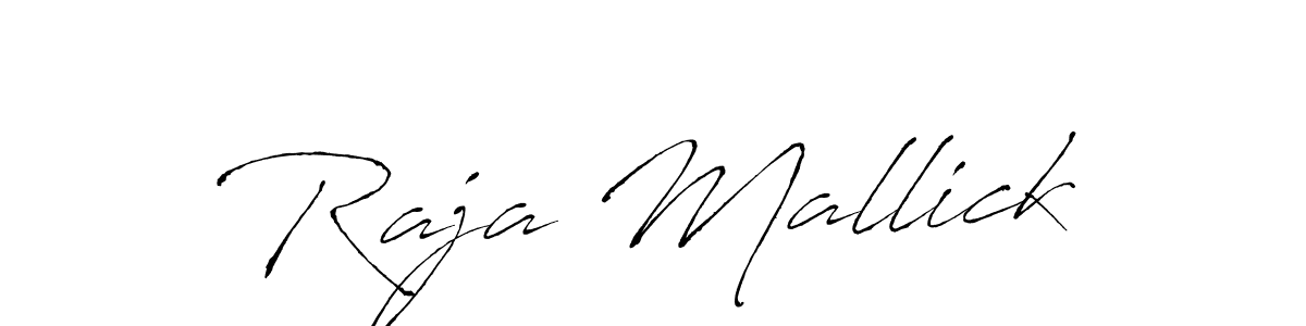 Raja Mallick stylish signature style. Best Handwritten Sign (Antro_Vectra) for my name. Handwritten Signature Collection Ideas for my name Raja Mallick. Raja Mallick signature style 6 images and pictures png