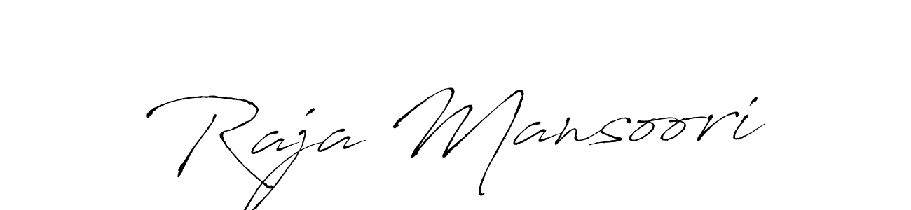 Antro_Vectra is a professional signature style that is perfect for those who want to add a touch of class to their signature. It is also a great choice for those who want to make their signature more unique. Get Raja Mansoori name to fancy signature for free. Raja Mansoori signature style 6 images and pictures png