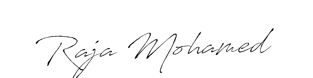 Raja Mohamed stylish signature style. Best Handwritten Sign (Antro_Vectra) for my name. Handwritten Signature Collection Ideas for my name Raja Mohamed. Raja Mohamed signature style 6 images and pictures png