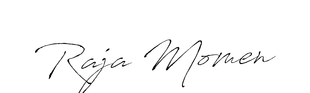 The best way (Antro_Vectra) to make a short signature is to pick only two or three words in your name. The name Raja Momen include a total of six letters. For converting this name. Raja Momen signature style 6 images and pictures png