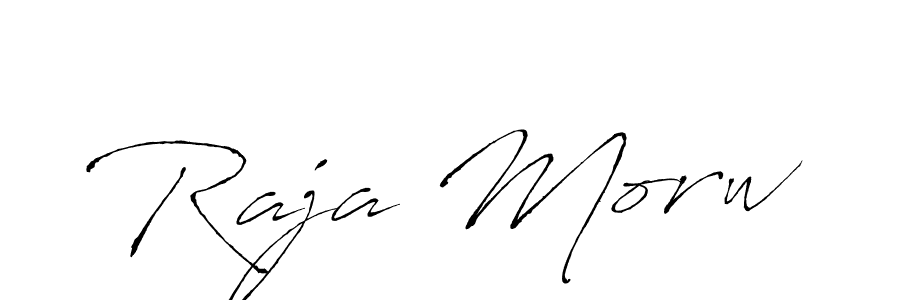 Raja Morw stylish signature style. Best Handwritten Sign (Antro_Vectra) for my name. Handwritten Signature Collection Ideas for my name Raja Morw. Raja Morw signature style 6 images and pictures png