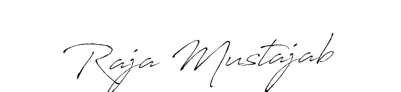 Create a beautiful signature design for name Raja Mustajab. With this signature (Antro_Vectra) fonts, you can make a handwritten signature for free. Raja Mustajab signature style 6 images and pictures png