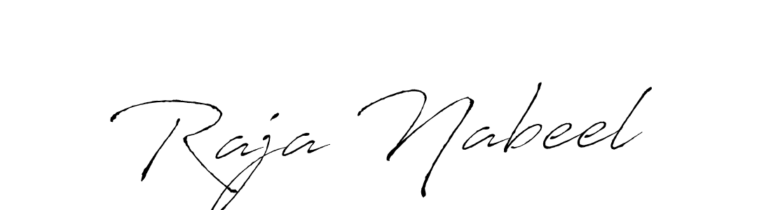 Design your own signature with our free online signature maker. With this signature software, you can create a handwritten (Antro_Vectra) signature for name Raja Nabeel. Raja Nabeel signature style 6 images and pictures png