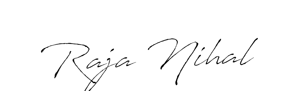 This is the best signature style for the Raja Nihal name. Also you like these signature font (Antro_Vectra). Mix name signature. Raja Nihal signature style 6 images and pictures png