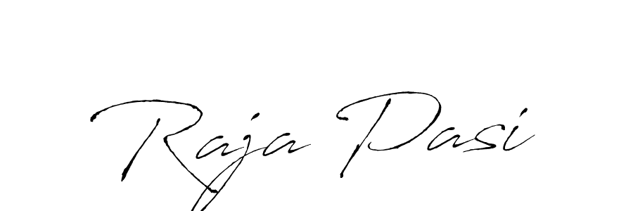 Make a beautiful signature design for name Raja Pasi. With this signature (Antro_Vectra) style, you can create a handwritten signature for free. Raja Pasi signature style 6 images and pictures png
