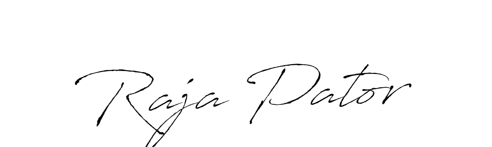 Use a signature maker to create a handwritten signature online. With this signature software, you can design (Antro_Vectra) your own signature for name Raja Pator. Raja Pator signature style 6 images and pictures png