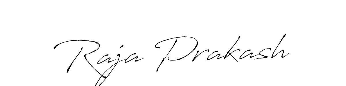 Raja Prakash stylish signature style. Best Handwritten Sign (Antro_Vectra) for my name. Handwritten Signature Collection Ideas for my name Raja Prakash. Raja Prakash signature style 6 images and pictures png