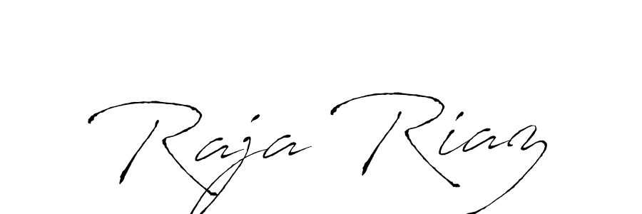 Raja Riaz stylish signature style. Best Handwritten Sign (Antro_Vectra) for my name. Handwritten Signature Collection Ideas for my name Raja Riaz. Raja Riaz signature style 6 images and pictures png