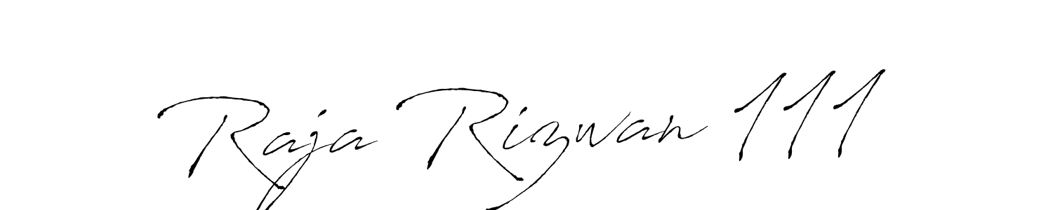 Use a signature maker to create a handwritten signature online. With this signature software, you can design (Antro_Vectra) your own signature for name Raja Rizwan 111. Raja Rizwan 111 signature style 6 images and pictures png