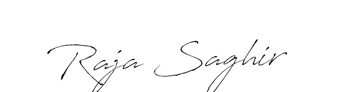 Use a signature maker to create a handwritten signature online. With this signature software, you can design (Antro_Vectra) your own signature for name Raja Saghir. Raja Saghir signature style 6 images and pictures png