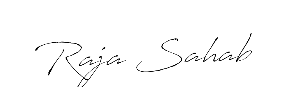 Raja Sahab stylish signature style. Best Handwritten Sign (Antro_Vectra) for my name. Handwritten Signature Collection Ideas for my name Raja Sahab. Raja Sahab signature style 6 images and pictures png