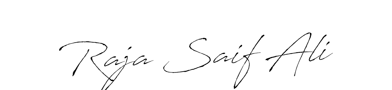 Raja Saif Ali stylish signature style. Best Handwritten Sign (Antro_Vectra) for my name. Handwritten Signature Collection Ideas for my name Raja Saif Ali. Raja Saif Ali signature style 6 images and pictures png