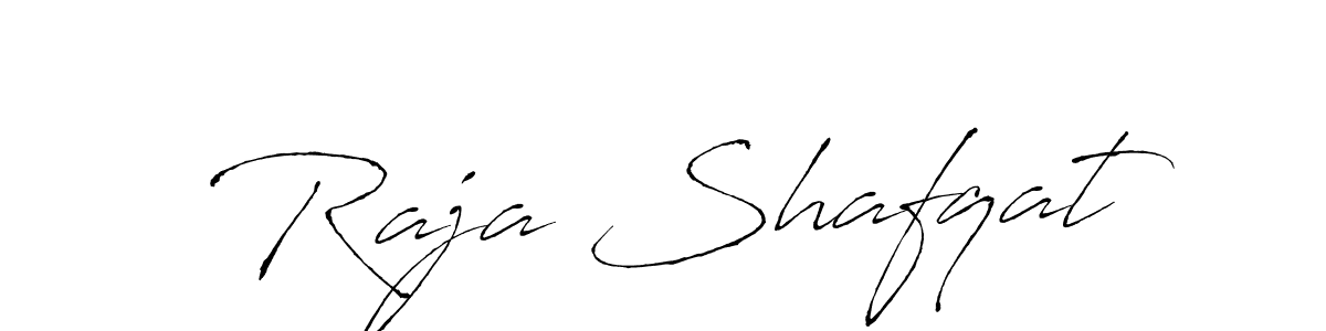 Make a beautiful signature design for name Raja Shafqat. With this signature (Antro_Vectra) style, you can create a handwritten signature for free. Raja Shafqat signature style 6 images and pictures png