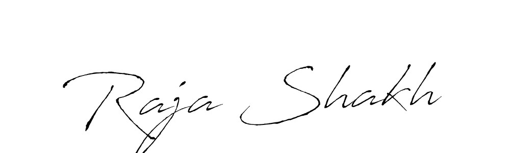 Use a signature maker to create a handwritten signature online. With this signature software, you can design (Antro_Vectra) your own signature for name Raja Shakh. Raja Shakh signature style 6 images and pictures png