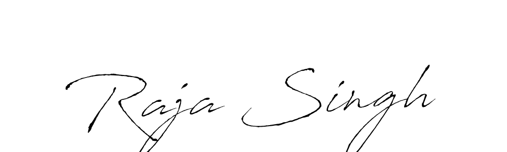 Design your own signature with our free online signature maker. With this signature software, you can create a handwritten (Antro_Vectra) signature for name Raja Singh. Raja Singh signature style 6 images and pictures png