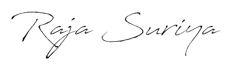 Elevate your brand with a stunning Raja Suriya eSignature. The Antro_Vectra style provides a balanced, flowing aesthetic for everyday signing. Raja Suriya signature style 6 images and pictures png