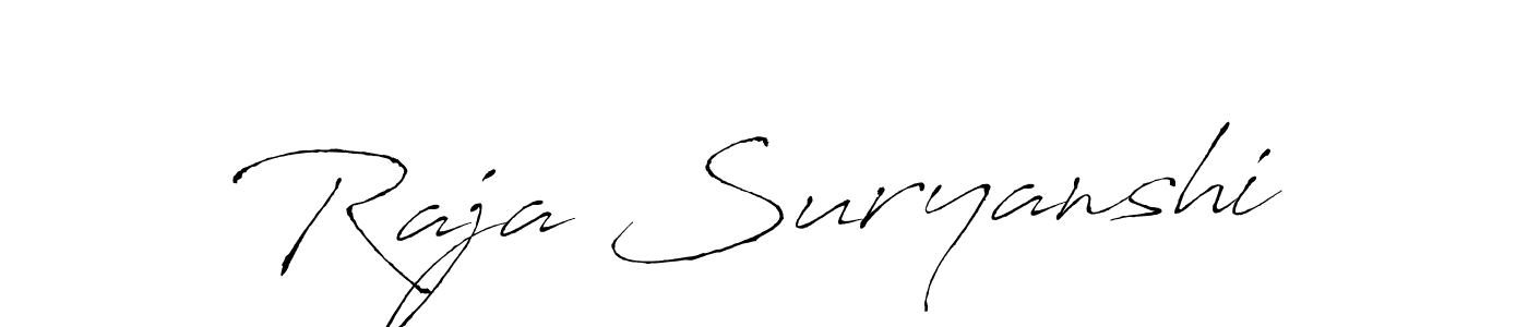 Once you've used our free online signature maker to create your best signature Antro_Vectra style, it's time to enjoy all of the benefits that Raja Suryanshi name signing documents. Raja Suryanshi signature style 6 images and pictures png