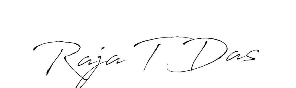 Design your own signature with our free online signature maker. With this signature software, you can create a handwritten (Antro_Vectra) signature for name Raja T Das. Raja T Das signature style 6 images and pictures png