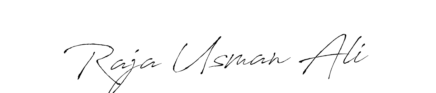 How to make Raja Usman Ali signature? Antro_Vectra is a professional autograph style. Create handwritten signature for Raja Usman Ali name. Raja Usman Ali signature style 6 images and pictures png