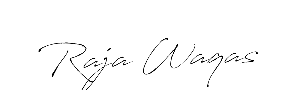 How to make Raja Waqas signature? Antro_Vectra is a professional autograph style. Create handwritten signature for Raja Waqas name. Raja Waqas signature style 6 images and pictures png