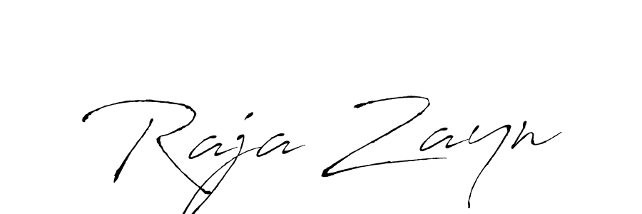 Antro_Vectra is a professional signature style that is perfect for those who want to add a touch of class to their signature. It is also a great choice for those who want to make their signature more unique. Get Raja Zayn name to fancy signature for free. Raja Zayn signature style 6 images and pictures png