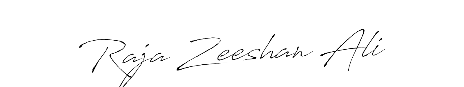 Design your own signature with our free online signature maker. With this signature software, you can create a handwritten (Antro_Vectra) signature for name Raja Zeeshan Ali. Raja Zeeshan Ali signature style 6 images and pictures png