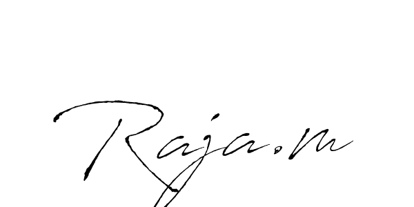 Also we have Raja.m name is the best signature style. Create professional handwritten signature collection using Antro_Vectra autograph style. Raja.m signature style 6 images and pictures png