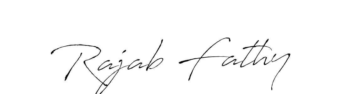 Create a beautiful signature design for name Rajab Fathy. With this signature (Antro_Vectra) fonts, you can make a handwritten signature for free. Rajab Fathy signature style 6 images and pictures png