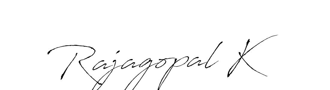 Antro_Vectra is a professional signature style that is perfect for those who want to add a touch of class to their signature. It is also a great choice for those who want to make their signature more unique. Get Rajagopal K name to fancy signature for free. Rajagopal K signature style 6 images and pictures png