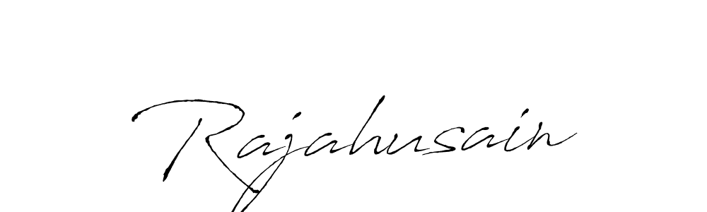 Design your own signature with our free online signature maker. With this signature software, you can create a handwritten (Antro_Vectra) signature for name Rajahusain. Rajahusain signature style 6 images and pictures png