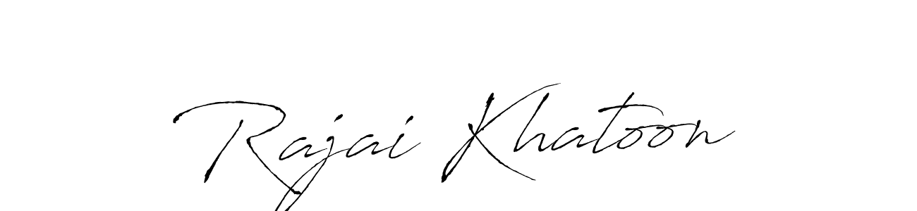 Antro_Vectra is a professional signature style that is perfect for those who want to add a touch of class to their signature. It is also a great choice for those who want to make their signature more unique. Get Rajai Khatoon name to fancy signature for free. Rajai Khatoon signature style 6 images and pictures png