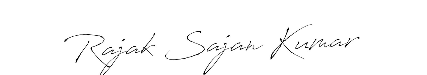 Make a short Rajak Sajan Kumar signature style. Manage your documents anywhere anytime using Antro_Vectra. Create and add eSignatures, submit forms, share and send files easily. Rajak Sajan Kumar signature style 6 images and pictures png