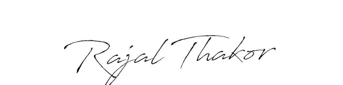 Use a signature maker to create a handwritten signature online. With this signature software, you can design (Antro_Vectra) your own signature for name Rajal Thakor. Rajal Thakor signature style 6 images and pictures png