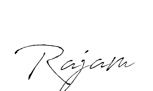 Design your own signature with our free online signature maker. With this signature software, you can create a handwritten (Antro_Vectra) signature for name Rajam. Rajam signature style 6 images and pictures png