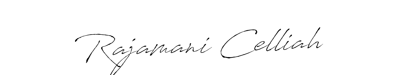 Create a beautiful signature design for name Rajamani Celliah. With this signature (Antro_Vectra) fonts, you can make a handwritten signature for free. Rajamani Celliah signature style 6 images and pictures png