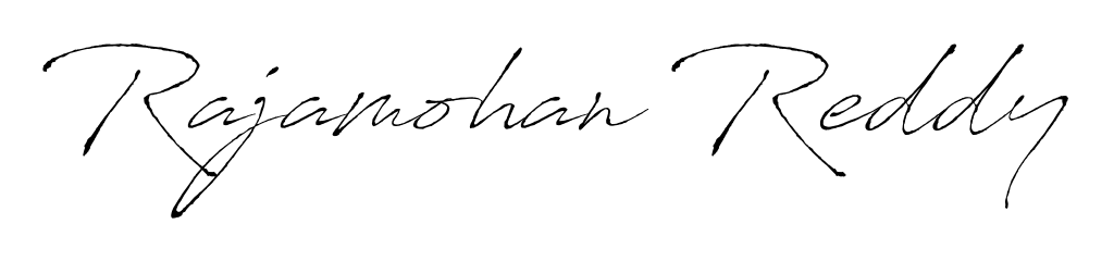It looks like you need a new signature style for name Rajamohan Reddy. Design unique handwritten (Antro_Vectra) signature with our free signature maker in just a few clicks. Rajamohan Reddy signature style 6 images and pictures png