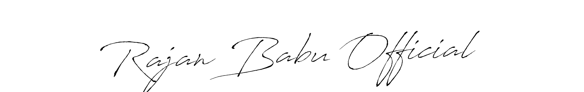 Also we have Rajan Babu Official name is the best signature style. Create professional handwritten signature collection using Antro_Vectra autograph style. Rajan Babu Official signature style 6 images and pictures png