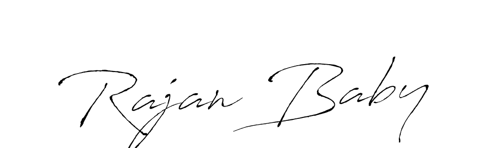 Also we have Rajan Baby name is the best signature style. Create professional handwritten signature collection using Antro_Vectra autograph style. Rajan Baby signature style 6 images and pictures png