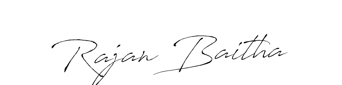 How to make Rajan Baitha signature? Antro_Vectra is a professional autograph style. Create handwritten signature for Rajan Baitha name. Rajan Baitha signature style 6 images and pictures png