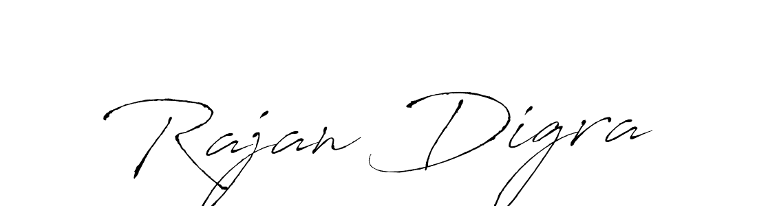 Design your own signature with our free online signature maker. With this signature software, you can create a handwritten (Antro_Vectra) signature for name Rajan Digra. Rajan Digra signature style 6 images and pictures png