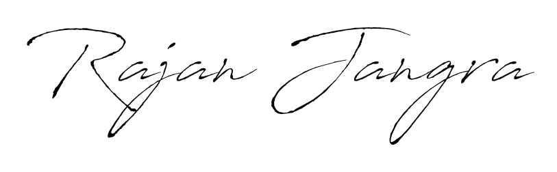 Explore multiple handwriting variations for Rajan Jangra including this stunning Antro_Vectra design. Free to use across all platforms. Rajan Jangra signature style 6 images and pictures png