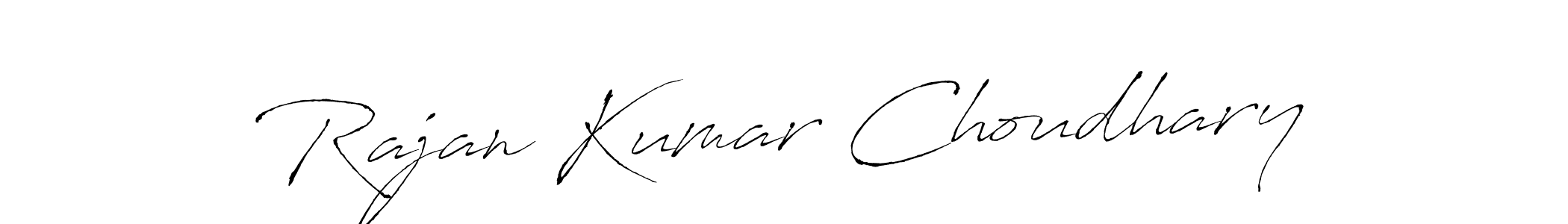 How to make Rajan Kumar Choudhary signature? Antro_Vectra is a professional autograph style. Create handwritten signature for Rajan Kumar Choudhary name. Rajan Kumar Choudhary signature style 6 images and pictures png