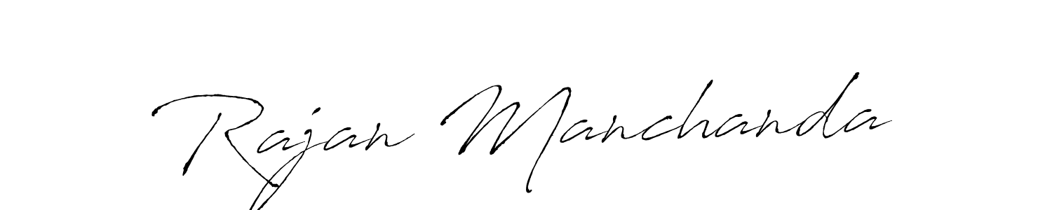 Rajan Manchanda stylish signature style. Best Handwritten Sign (Antro_Vectra) for my name. Handwritten Signature Collection Ideas for my name Rajan Manchanda. Rajan Manchanda signature style 6 images and pictures png