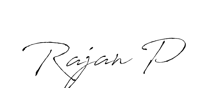 The best way (Antro_Vectra) to make a short signature is to pick only two or three words in your name. The name Rajan P include a total of six letters. For converting this name. Rajan P signature style 6 images and pictures png
