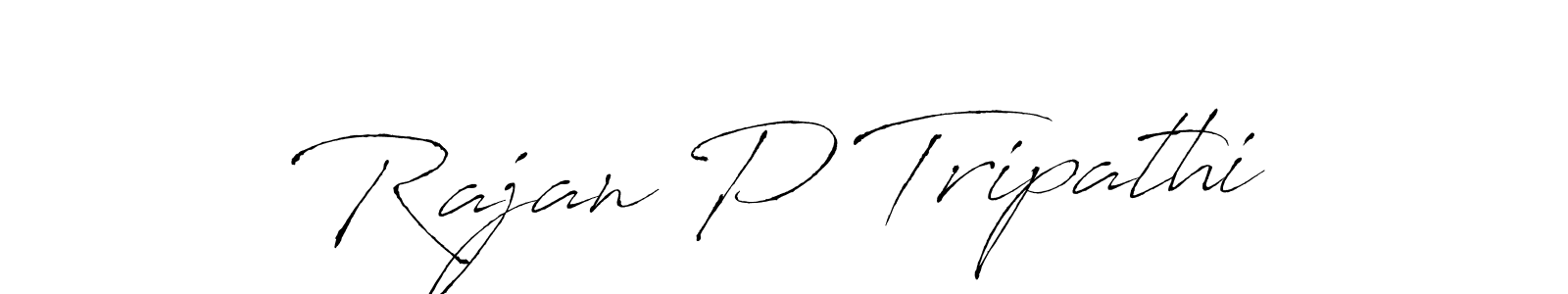 Rajan P Tripathi stylish signature style. Best Handwritten Sign (Antro_Vectra) for my name. Handwritten Signature Collection Ideas for my name Rajan P Tripathi. Rajan P Tripathi signature style 6 images and pictures png